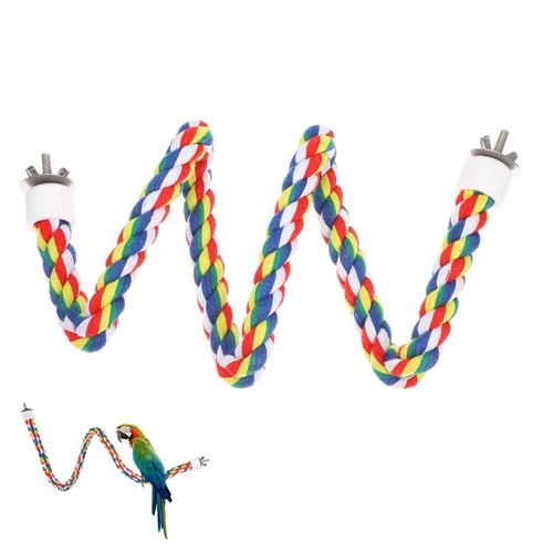 Colorful bird perch for cage - colorful,