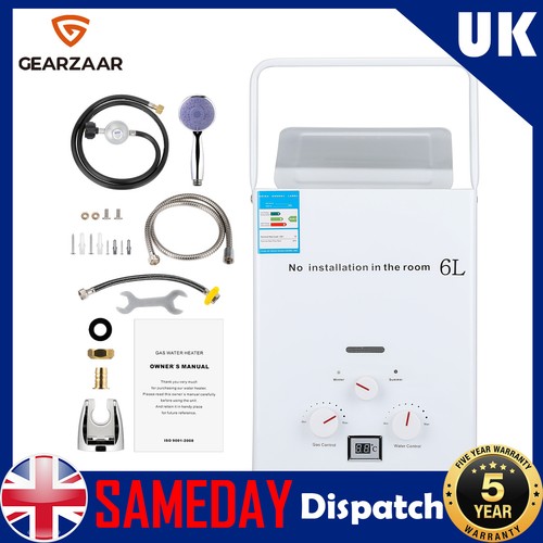 Portable gas water heater - water,