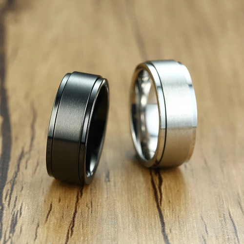 Spinner ring stainless steel - spinner,