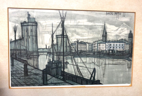 Vtg print bernard buffet - ,