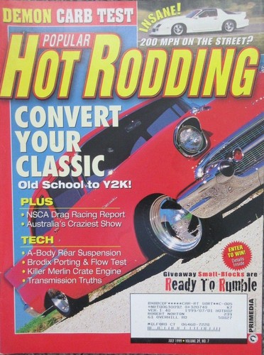 1999 july hot rodding magazine - rodding,