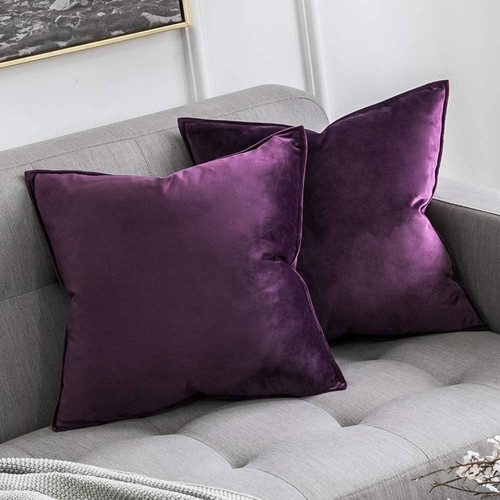 Velvet plush cushion - cushion, cover