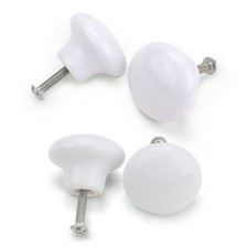 WHITE CERAMIC KNOBS 38mm