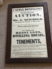 Castle Donington Poster. 1847
