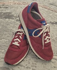 Saucony Jazz Original Vintage Running Shoes Trainers Red Blue UK 10.5 Mens