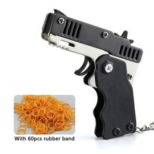 1PCS Rubber Band Gun Keychain