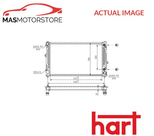 Engine cooling radiator hart - cooling,