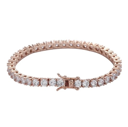 3ct tennis bracelet rose gold - 3ct,
