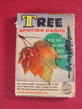Vintage US 1962 Tree Spotter Boxed Card Set 36 Quiz Cards Ed.U - Complete