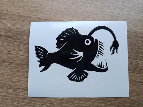 Angler fish decal vinyl sea - angler,