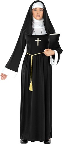 Women black nun - black, +