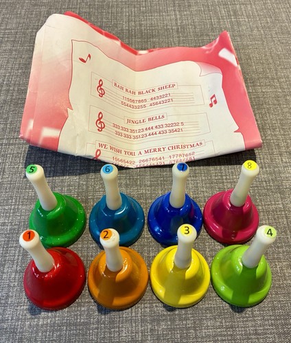 Musical handbells bell set - handbells,