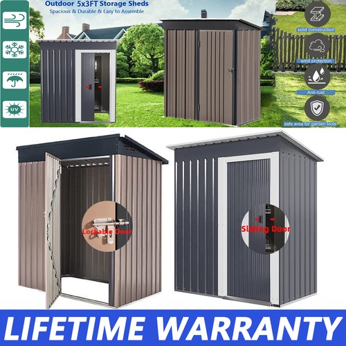 3ft metal garden shed - x,