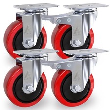 4x Castor Wheels Large 100mm