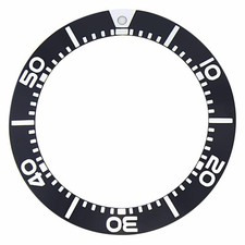 BEZEL INSERT FOR SEIKO PROSPEX DIVER 200M WATCH SKA371 KINETIC SBCZ025 BLACK