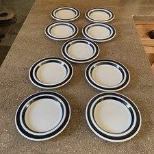 Set Of 9 Vintage Arabia Finland Ruija Handpainted 16 cm side Plates