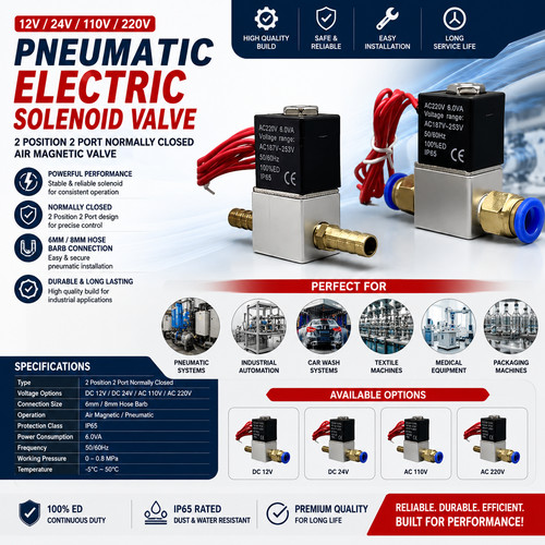 12v 24v 220v pneumatic - 220v,