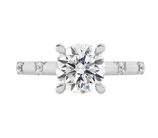 3.20 Carats Round Lab Grown