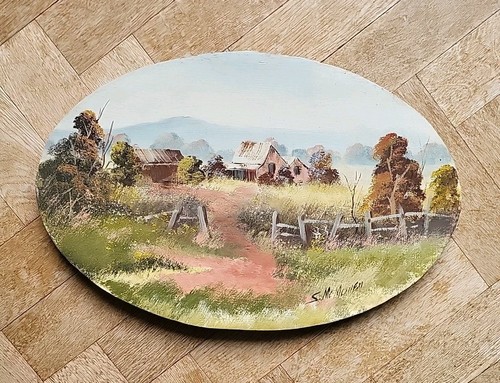 Vintage signed mcmullen oil - s.,