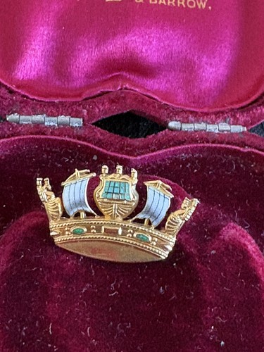 Vintage 9ct gold naval crown - 9ct,