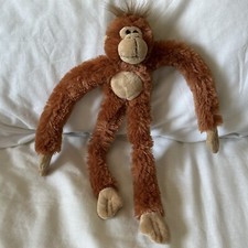 Vintage ORANGUTAN Monkey Hanging Soft Toy Plush 30 cm Keel Toys Excellent