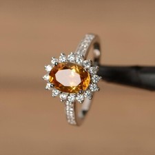 3ct oval lab created yellow - oval, lab-created