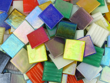 Iridescent 20mm Mosaic Tile Sheet, Tesserae (Multiple Colours & Sizes)