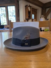 Dobbs Golden Coach Savoy Homburg Saber Grey 60cm 7 1/2 Brand New Vintage Style 