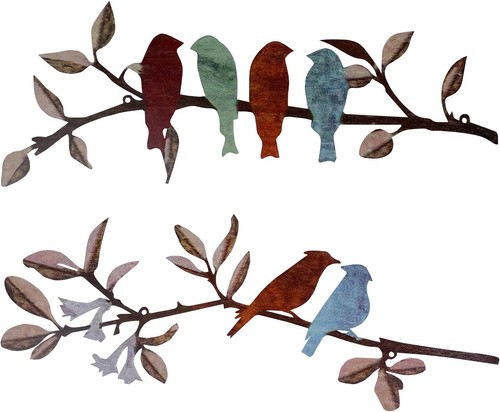Pcs metal bird wall art - pcs, art,