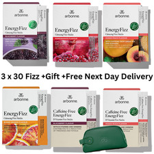 Choose 3 X 30 Box Arbonne UK Energy Fizz Sticks + FREE Next Day DPD + FREE Gift