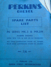 Perkins Parts List  Diesel Engine  P6 Series Mk3 & Mk3 N