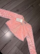 Girls 36m Pink Fluffy Bolero