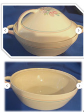 Vintage Susie Cooper, Dresden Spray, PAIR of Serving Dishes. 1936 Tableware