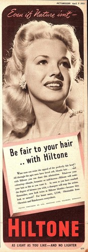 1951 advert for hiltone hair - advert, 'hiltone'