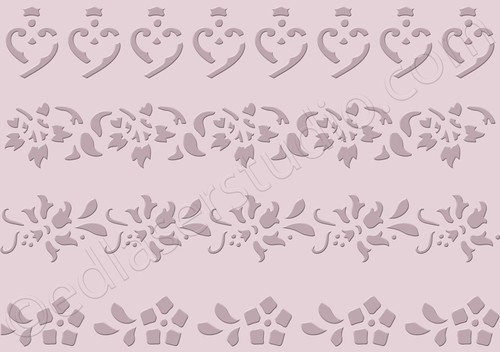 Border lace stencil - lace,