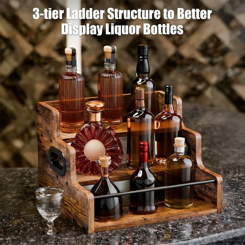 Tier liquor bottle display - 3-tier,