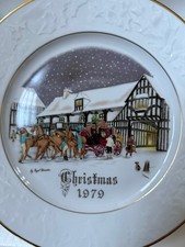 1979 Christmas Royal Worcester plate.  with original box etc