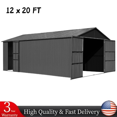12x20 outdoor metal garage - outdoor,