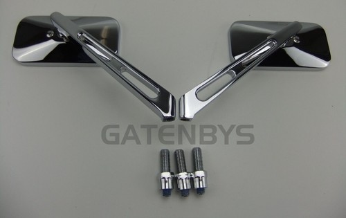 New chrome motorcycle mirrors - new,