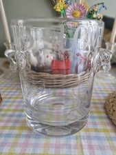 Emma Bridgewater Large Glass love wine & flowers Champagne Bucket/Vase * RARE*  