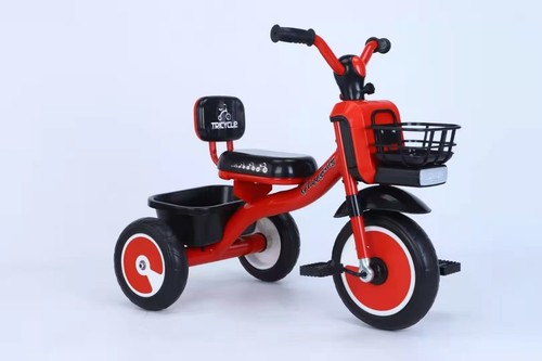 Kids tricycle red blue white - red,