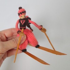 1930's WOOLEN MASCOT SKIER DOLL GRECON  TYPE