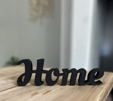 Home Word Freestanding Sign Ornament Black White Letters Home Decoration