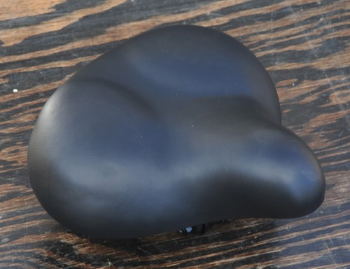 Black cruiser bicycle saddle - bicycle,