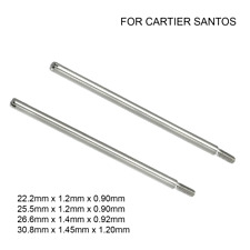 For CARTIER SANTOS 2X Watch Strap LUG Screw Pins 316L Stainless NEW Part