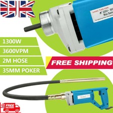 Concrete Vibrator Poker Cement Vibrating Hand Held 220-240V 2m Needle Hose 1300W