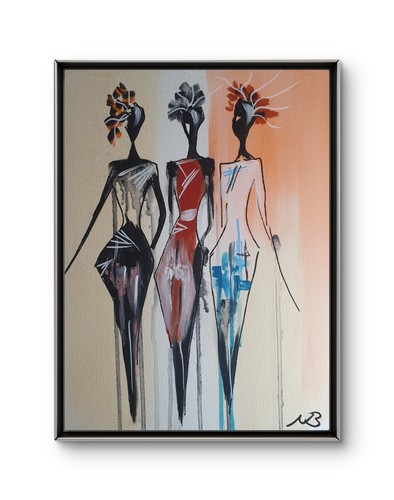 Cubism women 12x16 figurative - cubism,