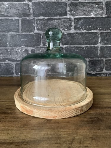 Green hand blown - hand, glass