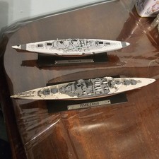 Scale models hms Hood and