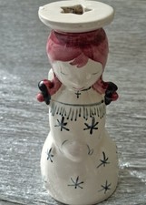  Vintage Nymolle Denmark Pottery Angel Candlestick Holder